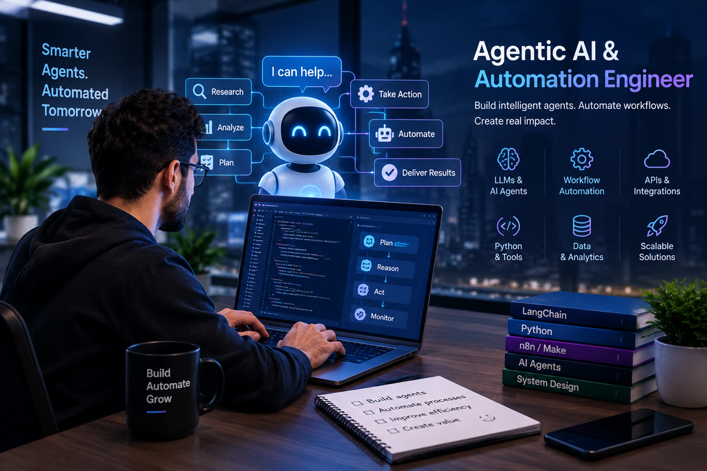 The Agentic AI & Automation Engineer: The Role Reshaping How Companies Work Agentic AI Automation Workspace